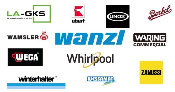 Ubert, UNOX, Van Berkel, Wamsler, Wanzl, Waring, Wega, Whirlpool, Winterhalter, Wessamat, Zanussi - Electrolux Gastroequipment