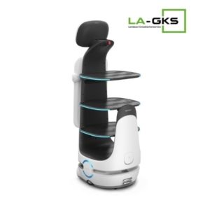 Keenon T10 Lieferroboter Gastro / Serviceroboter Gastronomie - Schrägansicht Rückseite
