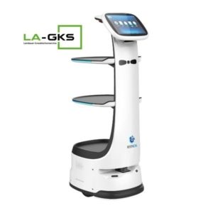 Keenon T8 Lieferroboter Gastro / Serviceroboter Gastronomie - Schrägansicht 2 - Dinerbot