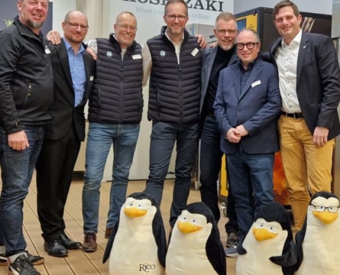 Das Hoshizaki-Team Deutschland präsentiert sich und Ihre Top-Produkte für die Gastro auf der Leitmesse in Hamburg.... Ganz rechts im Bild Kai Hader - Direktor Hoshizaki Deutschland, Österreich und Schweiz...