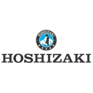 Hier zu sehen das aktuelle Logo von Hoshizaki, dem Experten für Eiswürfel Gastronomie.
