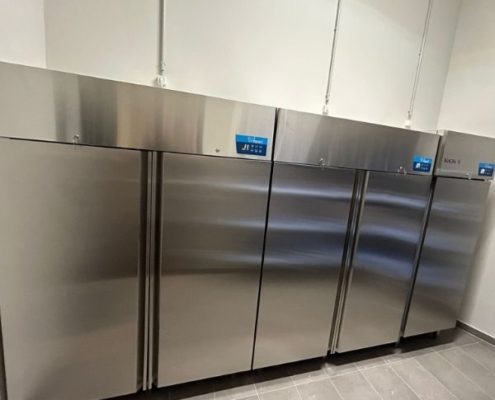 Hier im Foto Lagerkühlmöbel Cool Compact in einem neuen Hotelbau in Süddeutschland eingerichtet durch den Großküchenservice von Johannes Landauer...