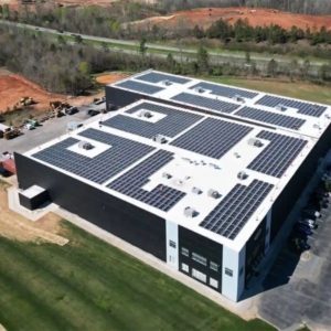 Moderne Unox Fabrik mit Energie aus Selbstversorgung in den Südstaaten von Amerika...