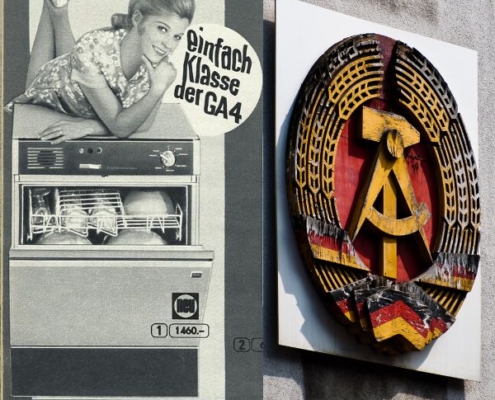 Hier links ein Ausschnitt aus einem Katalog in der DDR in den 1970ern... Die wohl einzige Spülmaschine für Privathaushalte das Modell GA4...