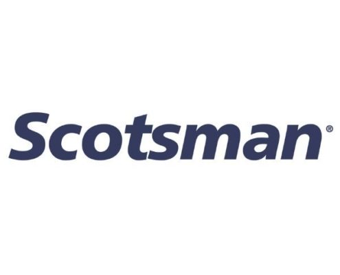 Scotsman ist ein Tochterunternehmen der Ali Group aus Mailand. Scotsman ist berühmt für herausragende Eisbereiter... Hier im Bild das Markenlogo Scotsman...