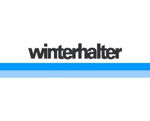 Winterhalter Firmenschriftzug - Symbol auf weißem Untergrund im Viereck...