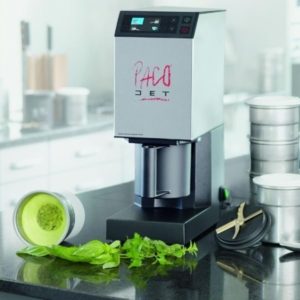 Hier im Bild der Nachfolger der 1. Generation. Das Pacojet Modell 2... Die Weiterentwicklung betrat die Bühne der Gastronomie 2012...