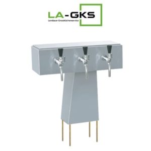 Hier im Bild ist eine Schanksäule mit 3 Zapfhähnen zu sehen. Diese Form von Schanktechnik findet man genauso oder auch ähnlich sehr häufig in der Gastronomie vor.