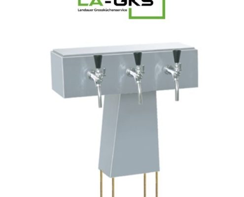 Hier im Bild ist eine Schanksäule mit 3 Zapfhähnen zu sehen. Diese Form von Schanktechnik findet man genauso oder auch ähnlich sehr häufig in der Gastronomie vor.