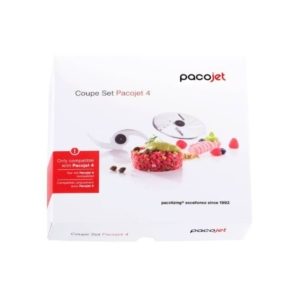 Hier im Bild die Umverpackung des pacojet Coupe Set für den Pacojet 4. Damit ersetzt man in der Großküche z.B. einen Cutter bzw. Entsafter...