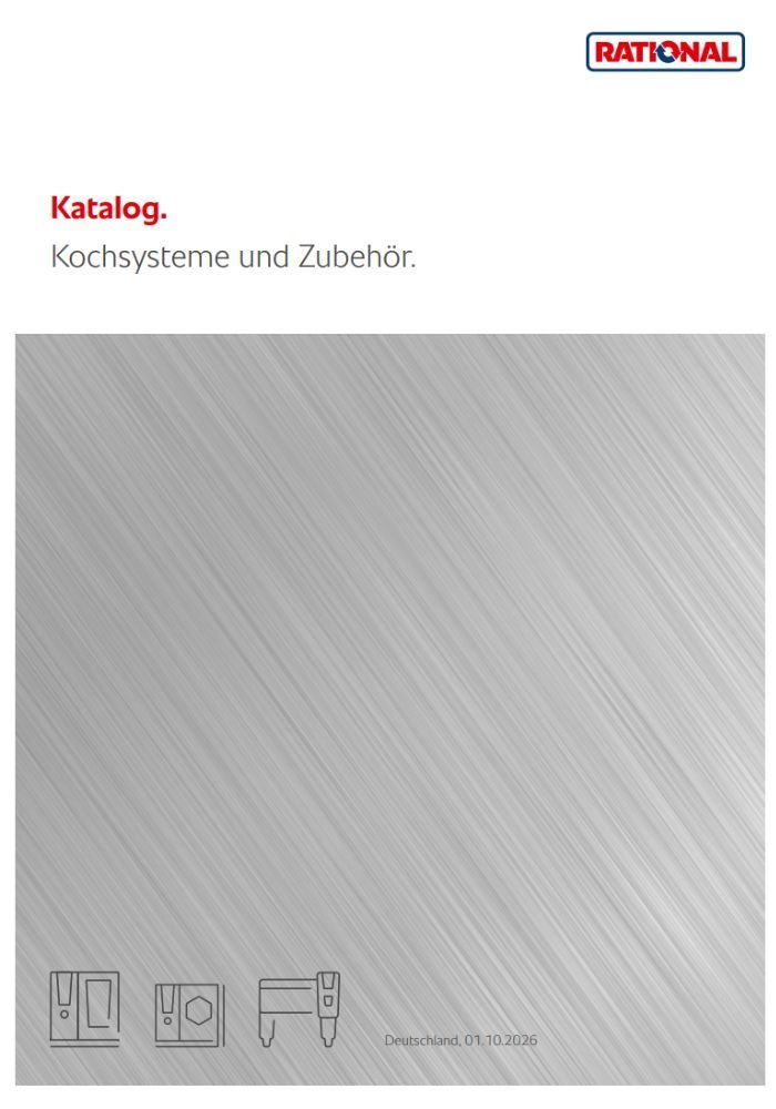 Rational Katalog Oktober 2026 Preisliste Der Experte für Kochsysteme Rational aus Landsberg passt die Preise zum 01.10.2026 auf Grund von Kostensteigerungen insbesondere bei elektronischen Bauteilen. an. Hier der aktuelle Preiskatalog zum digitalen blättern für die Großküchen und Gastronomie zur Information...