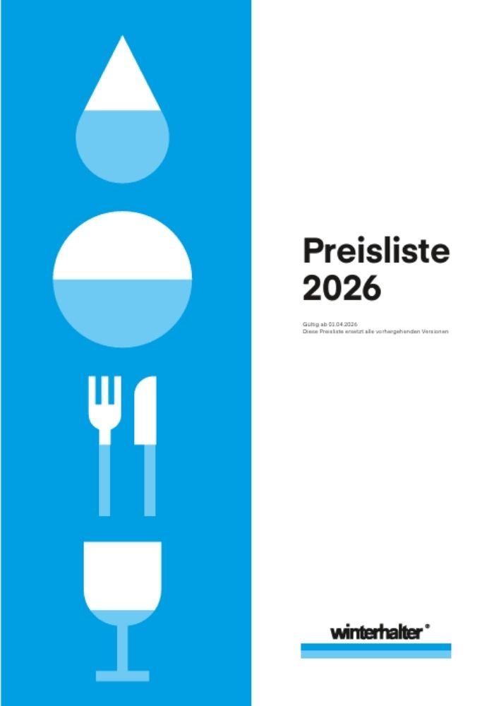 Winterhalter 2026 - Preisliste Gewerbespülmaschinen Winterhalter Preisliste bzw. Katalog 2026 über deren Profispülmaschinen